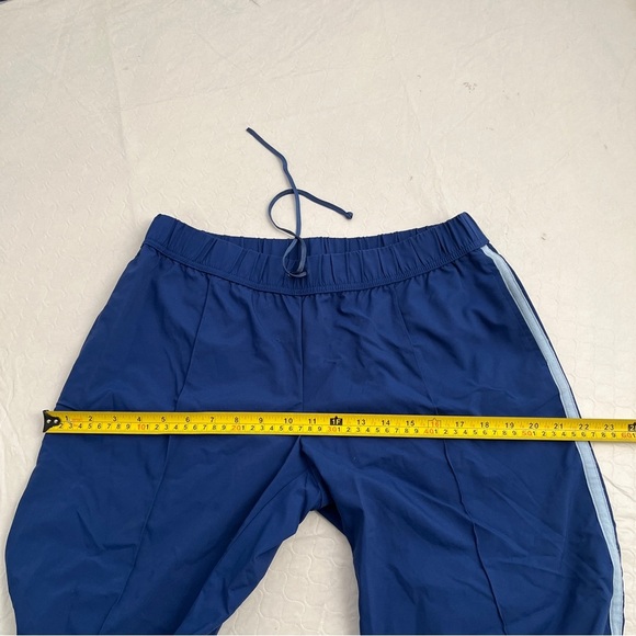 Express Jeans vintage Y2K blue side stripe cropped workout track pants - Picture 7 of 11
